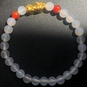 Handmade Crystal Dragon Pixiu Beaded Bracelet For Good Luck